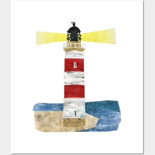 Lighthouse (with light) Posters and Art